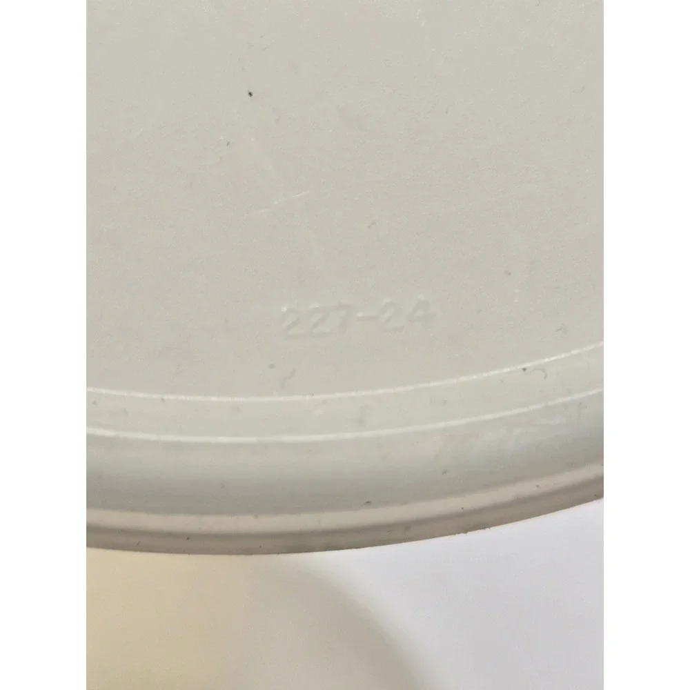 Tupperware Replacement Lid 227-24 Sheer White Frosted Round Seal 6.5 in Vintage